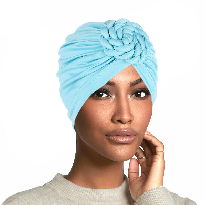 帽子 レディース ヘッドスカーフ 丸型 編み込み プルオーバー 日常外出 使い 万能 ポリエステル 軽量 ..