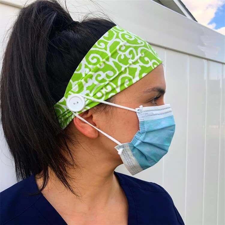 ヘアバンド メンズ レディース コットン 伸縮性 ヨガ フィットネス スポーツ用 キャンディカラー ボタ..