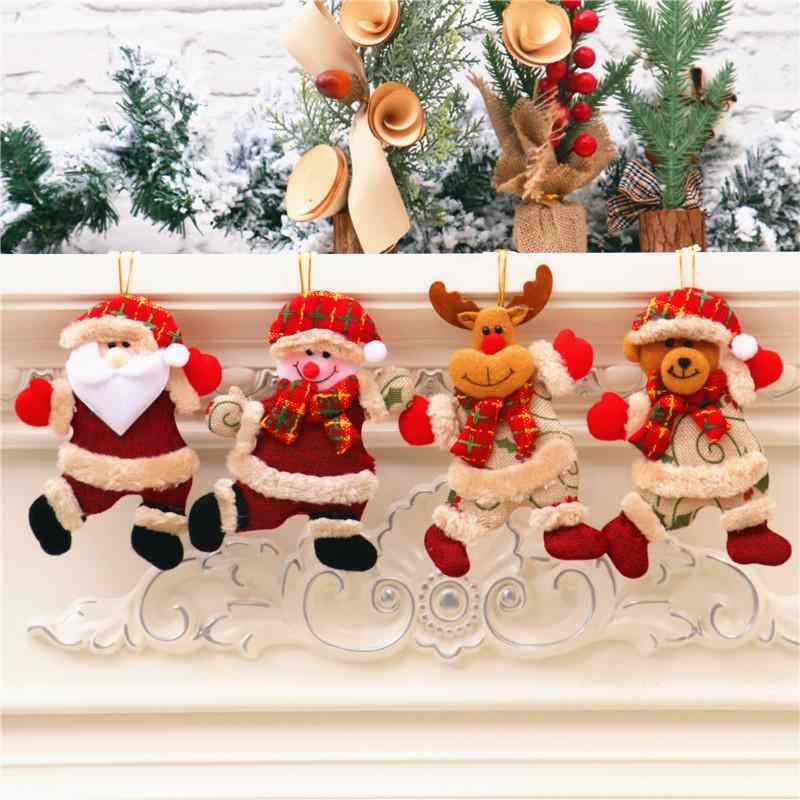 クリスマスオーナメント ダンシングサンタ 人形 ミニチュア マスコット クリスマスツリー飾り付け 店舗装飾 ショーウィンドウディスプレイ 壁掛け 吊り下げ かわいい おしゃれ デコレーション