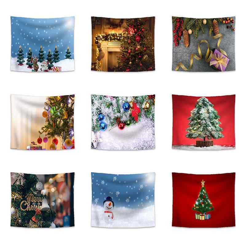 タペストリー クリスマス プリント インテリア 壁掛け 大判 多機能 マルチクロス リビング 寝室 部屋飾り ビーチタオル ビーチマット ブランケット おしゃれ かわいい