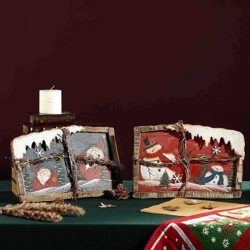 ウォールデコレーション クリスマス サンタクロース ライト付き 壁掛け 欧米風背景飾り LED照明 おしゃれ インテリア ホームパーティー 店舗 イベント ディスプレイ 雰囲気作り