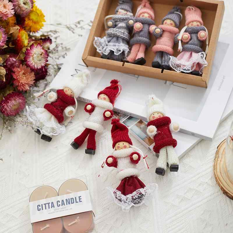 クリスマスオーナメント 子供 女の子 サンタクロース 雪だるま かわいい 吊り下げタイプ クリスマスツリー デコレーション ギフト イベント パーティー