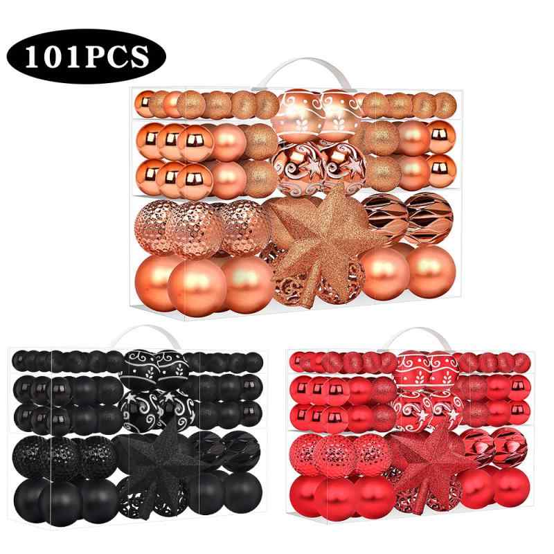 クリスマスオーナメント クリスマスツリー飾り ボール 吊り下げ デコレーション おしゃれ 華やか かわいい パーティー イベント ホームインテリア 多サイズ 大容量 セット