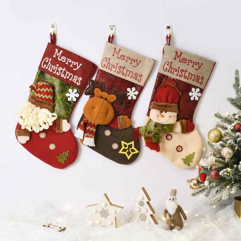 Ceremony, Events Services - クリスマス雑貨 ビッグ クリスマスソックス プレゼント袋 ギフトバッグ サンタクロース お菓子入れ 大容量 クリスマスツリー飾り オーナメント 冬 イベント デコレーション パーティー グッズ