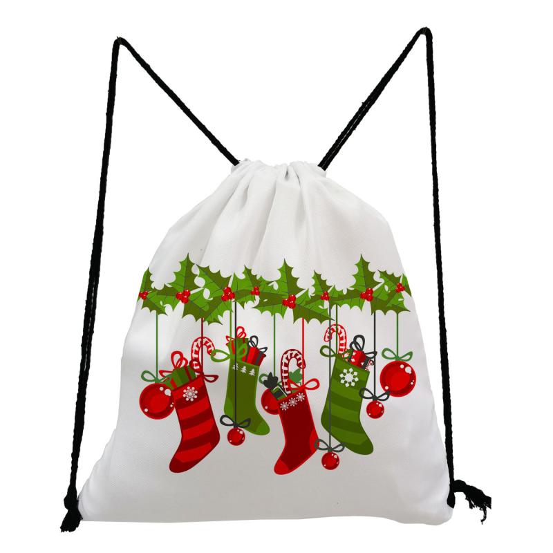 リュック 子供用 クリスマス おもちゃ柄 プリント 巾着袋 かわいい 学生 通学 普段使い 軽量 ナップサ..