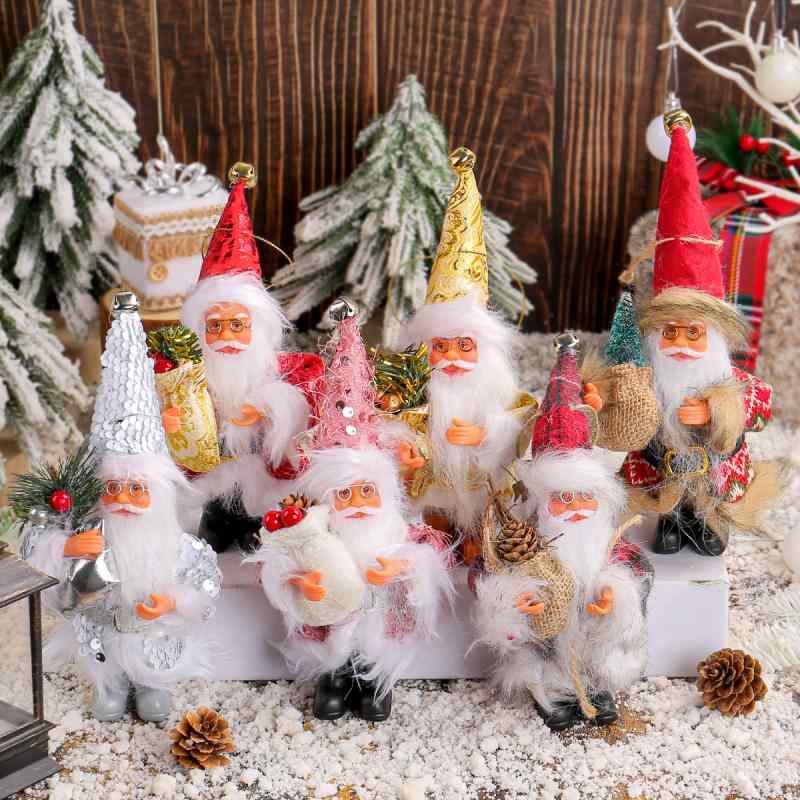 オーナメント サンタクロース 立ち姿 木抱え ぬいぐるみ クリスマス パーティー デコレーション 置物 かわいい おしゃれ インテリア 雑貨 部屋飾り