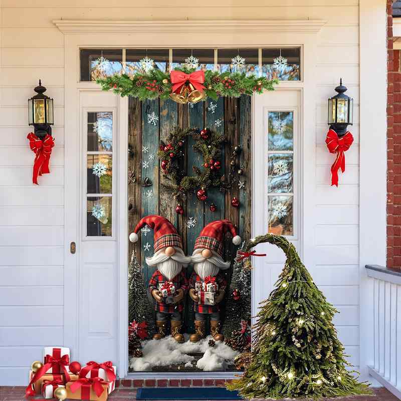 タペストリー クリスマスパーティー 撮影 背景布 ドアカーテン 間仕切り 壁掛け飾り おしゃれ かわいい..