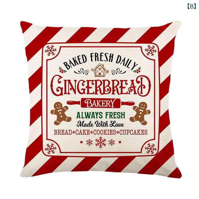 クッションカバー クリスマス リビング ソファ 寝室用 飾り 装飾 デコレーション イベント お祝い 華やか インテリア 模様替え 家庭用 おしゃれ 正方形 ピローケース [3]