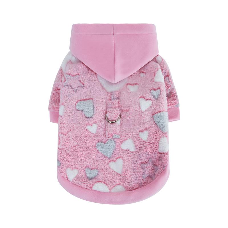 ペットウェア 男の子 女の子 猫 犬用 両面フリース トレーナー パーカー 秋冬 あったか 防寒 誕生日 バ..
