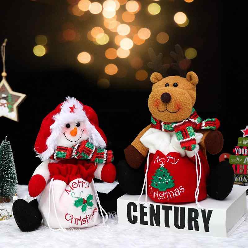 ギフトバッグ キッズ 男の子 女の子 クリスマス イベント 景品 プレゼント 贈り物 りんご お菓子 ぬい..