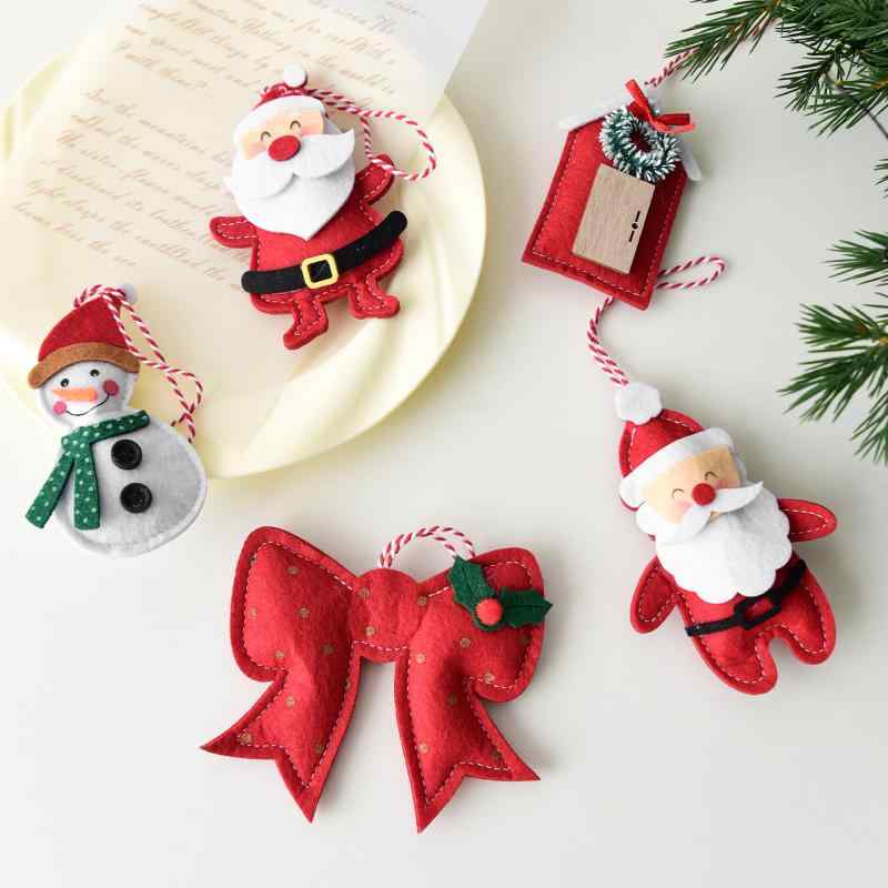 クリスマス飾り サンタクロース 雪だるま オーナメント クリスマスツリー リボン ハウス型 かわいい おしゃれ デコレーション 卓上 玄関 吊り下げ 冬 クリスマスパーティー イベント 店舗装飾 自宅用 プレゼント ギフト