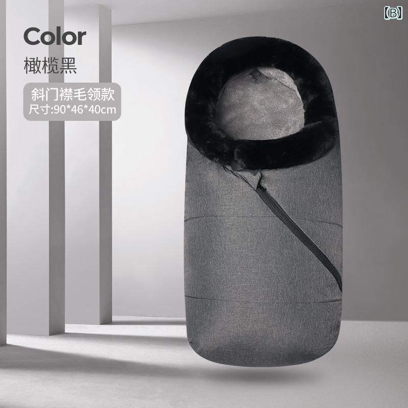 ベビーカー寝袋 ベビー 赤ちゃん用 新生児 おくるみ 防寒具 スリーピングバッグ 2WAYブランケット お出かけ 外出 厚手 保温 秋冬 足蹴り防止 寝冷え防止 多機能