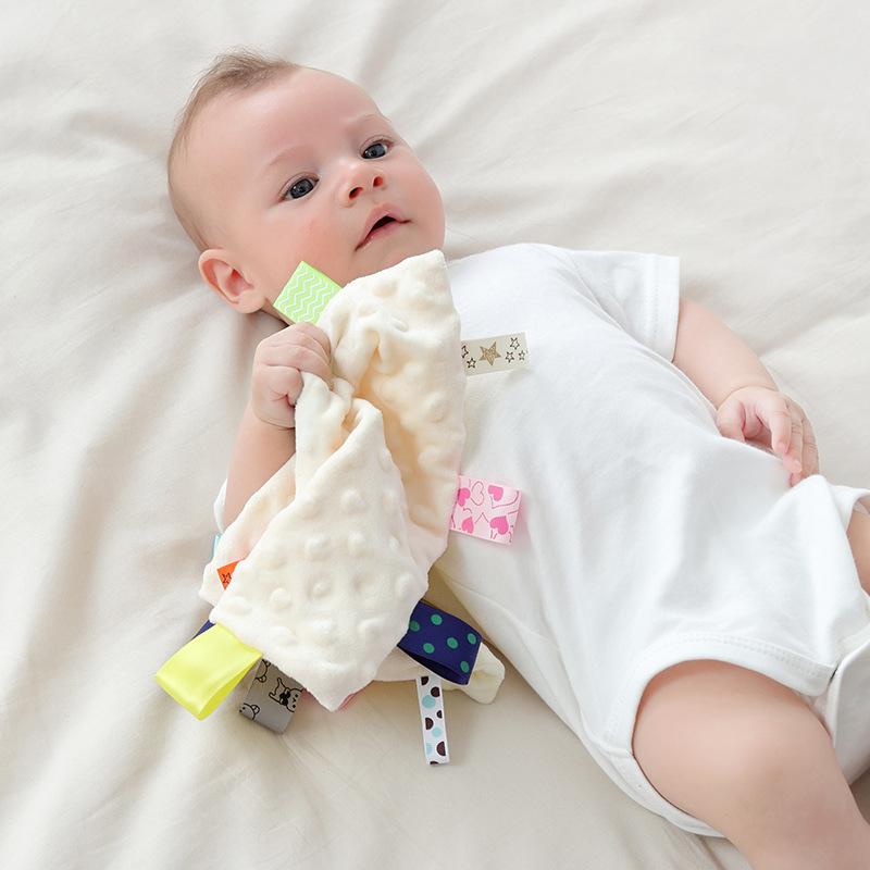 ベビー 男の子 女の子 動物 手人形 安撫巾 柔らかい ぬいぐるみ素材 タグ付き よだれ拭き 口かじり 寝かしつけ おもちゃ
