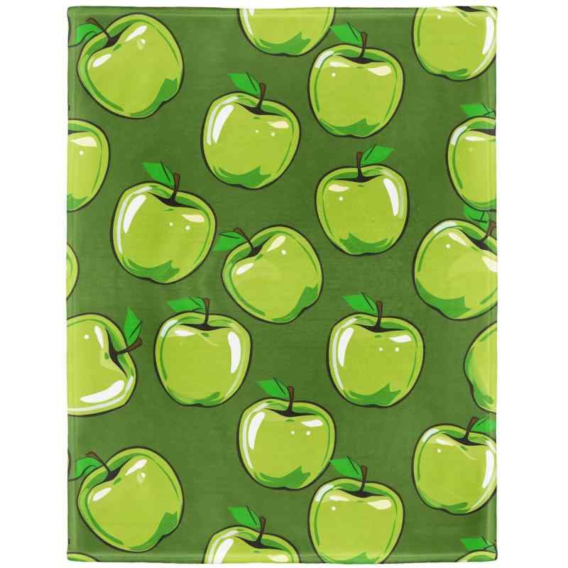 毛布 メンズ レディース フランネル 柔らか 暖か ポリエステル 果物柄 りんご柄 北欧風 プリント 家庭..