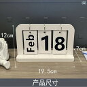 デスクカレンダー シンプル 木製 ページめくり 万年カレンダー ホーム オフィス 書斎 寮室 デスクトップ 装飾品 置物 撮影小道具 ギフト