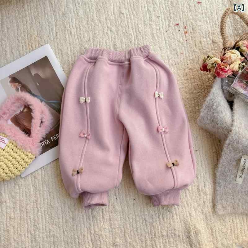 ・カテゴリ: 子供パンツ・スタイル: カジュアル・柄: 卡通・要素: スポーツ、卡通・主な素材: 綿74%・丈: ロング・ウエスト高さ: ミッド・ウエスト: ゴムバンド・カラー展開: 紫（裏フリース付き）、杏（裏フリース付き）・対象: 女の子・年齢: 1〜3歳・サイズ展開: 身長73、80、90、100、110、120