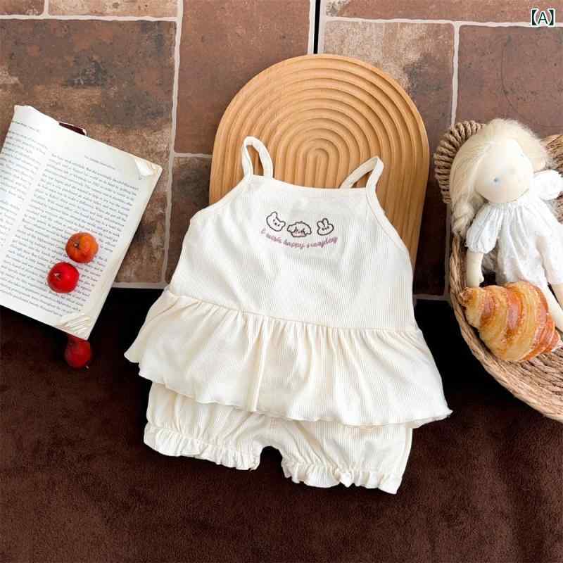 ベビー ワンピース 女の子 新生児 クローリング 夏用 薄手 軽量 伸縮性 通気性 綿素材 無袖 吊り帯 かわいい プリンセス カジュアル おしゃれ 紫 白 ピンク