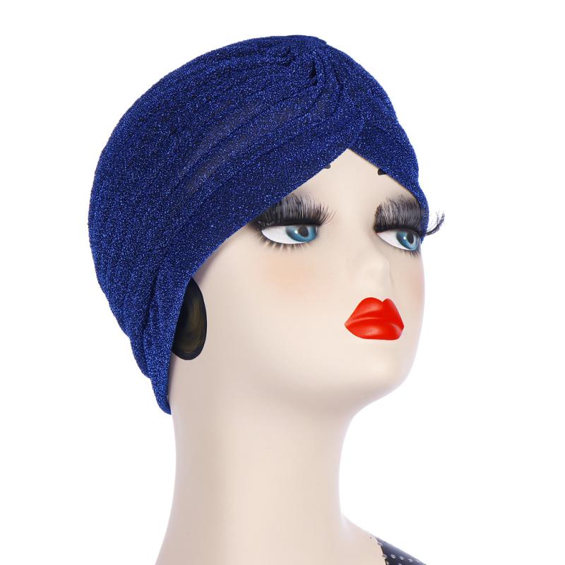 ニット帽 ムスリム ヘッドスカーフ インド風 光沢 伸縮性 ストリート ファッション ブラック ワインレ..