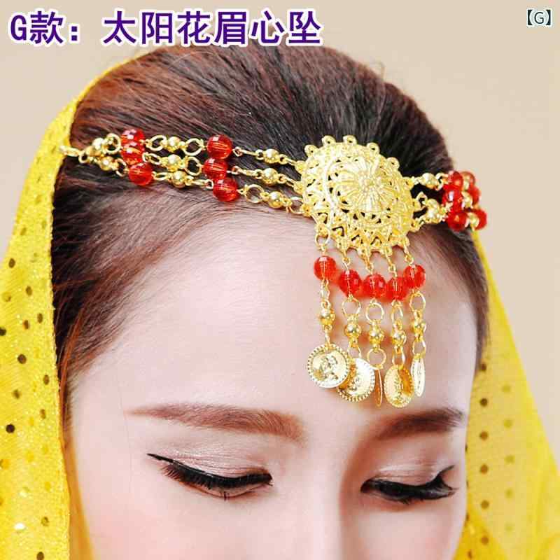 ダンス アクセサリー 子供 男の子 女の子 インド風 ベリーダンス 公演 頭飾 民族風 ヘッドスカーフ イ..