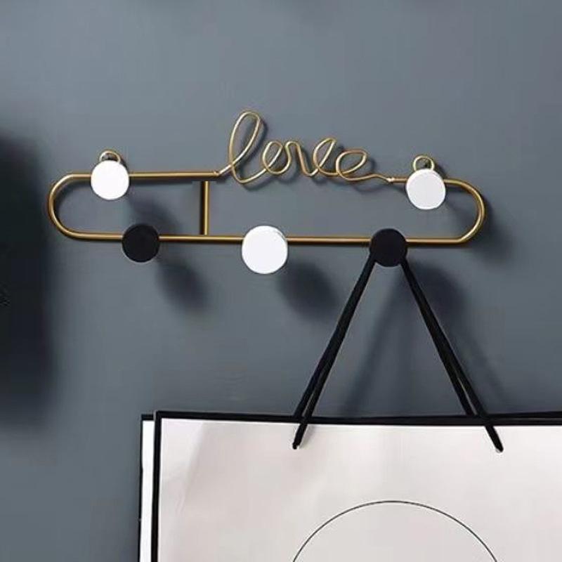 玄関 壁掛け 鉄製 フック 鍵 収納 衣帽 掛け モダン シンプル インテリア 装飾 収納ラック ドア裏 試着室 対応 耐荷重 機能的