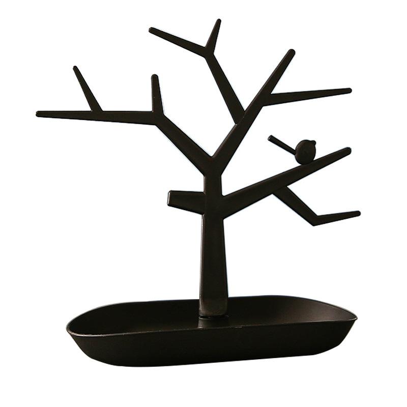 アクセサリー収納ラック 鳥の木型 ジュエリーツリー ピアス イヤリング スタンド 鍵掛け 玄関 デスクトップオーガナイザー ナチュラル ..