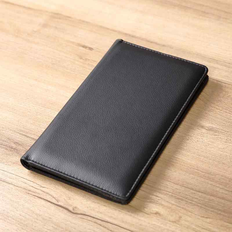 メニュー ホルダー 合成皮革 黒 ライチ紋 レストラン ホテル 飲食店 収銀台 買単クリップ 釣り銭 結帳..