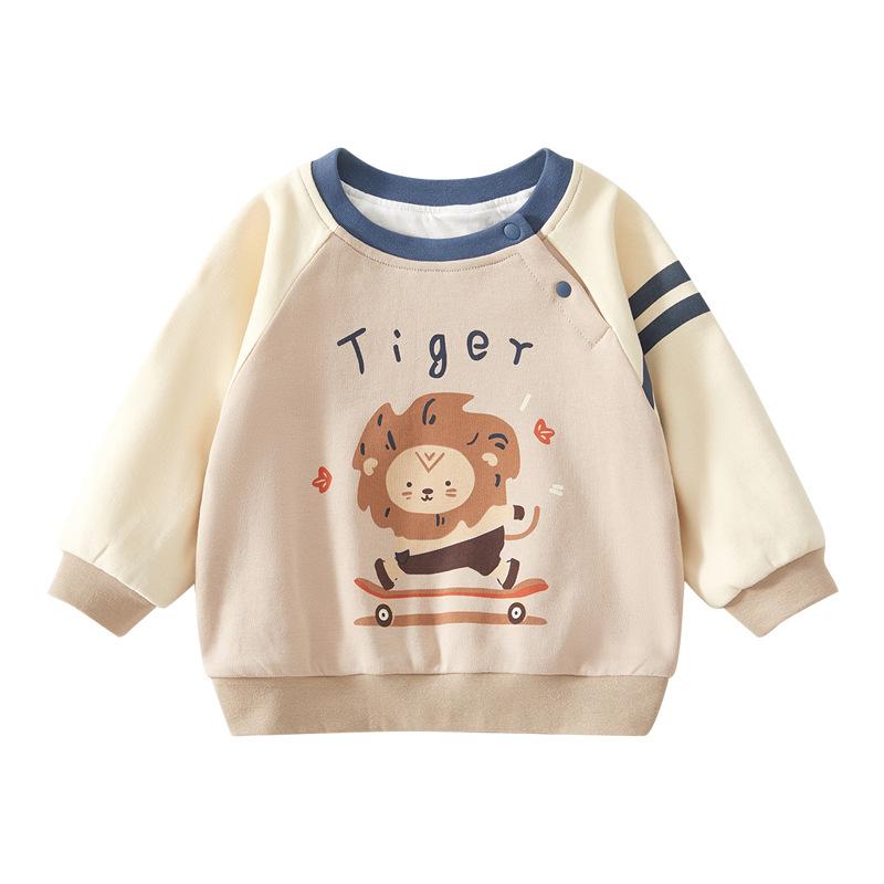 キッズ スウェット 男の子 女の子 長袖 トップス 秋 用 綿 素材 カートゥーン 柄 柔らかい 韓国 おしゃ..