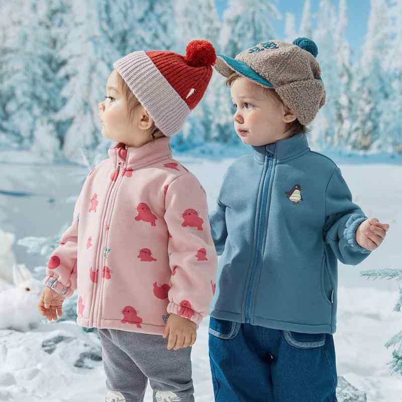 楽天おうち健康生活防風ジャケット キッズ 男の子 女の子 秋冬 二件セット フード付き 脱着内胆 暖か 防風 アウトドア ハイキング キャンプ ナイロン ポリエステル ピンク カプリブルー