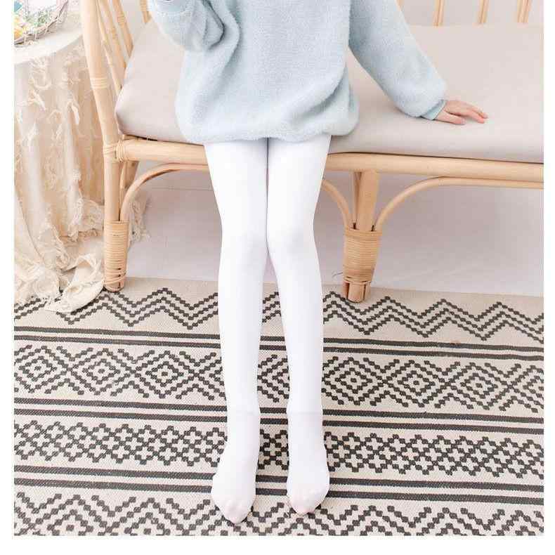 連パンスト 女の子 ジュニア ダンス用 秋冬 厚手 保温 一体フリース ナイロン シームレス 起毛 防臭 伸..