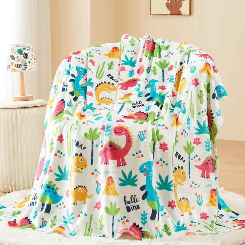 毛布 男の子 女の子 かわいい 柔らかい フランネル 快適 ブランケット ベッド ソファ キャンプ ポリエ..