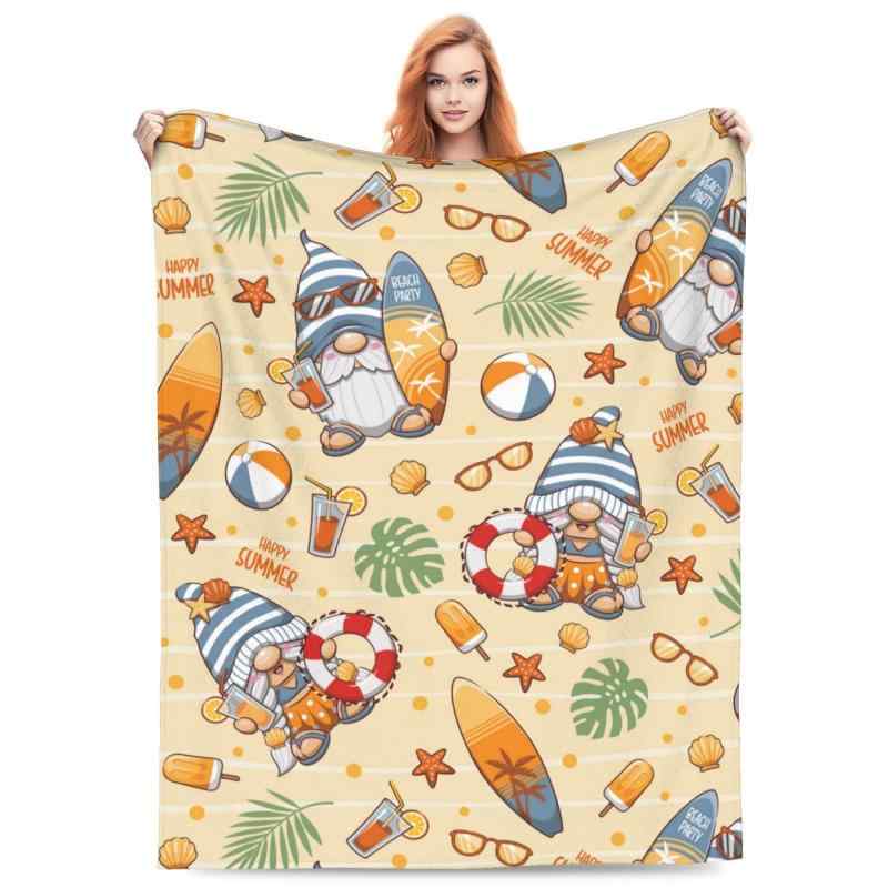 ブランケット 可愛い 小人柄 柔らかい フランネル 毛布 旅行用 掛け布団 ポリエステル繊維 軽量 寝室用..