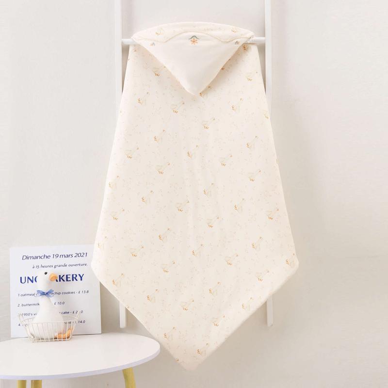 ベビー 男の子 女の子 抱被 刺繍 カードゥーン柄 かわいい 通気性 綿 新生児用 ブランケット 動物柄 花柄 白 ピンク