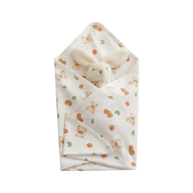 ベビー包巾 男の子 女の子 綿 新生児用 抱っこ毛布 蓋毯 カートゥーン柄 柔らかい 春夏秋