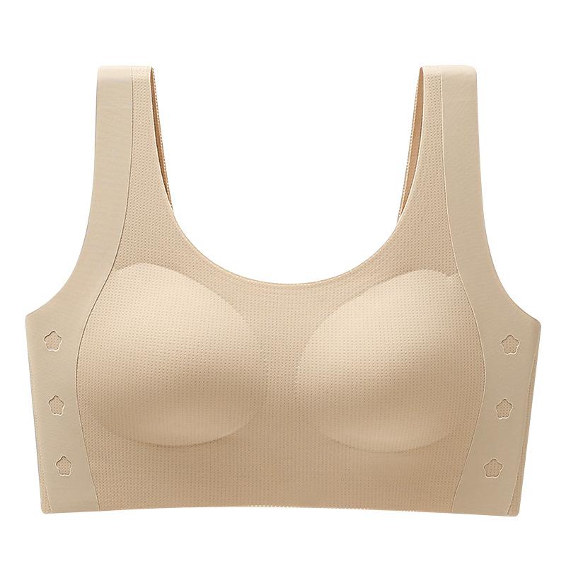 女の子 ジュニア ブラジャー 背心型 2枚組 無ワイヤー 薄パッド 全カップ 通気性 吸湿速乾 防透け 快適..