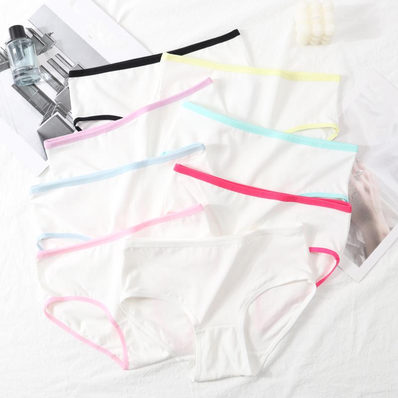 女の子 ショーツ 綿 中腰 三角 キャンディカラー ピンク 黒 白 快適 普段使い かわいい 肌触り良い 春 ..
