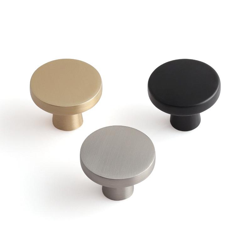 引き手 ノブ ハンドル 現代 簡約 シングルホール キャビネット ワードローブ ドア 引き出し 亜鉛合金 ..