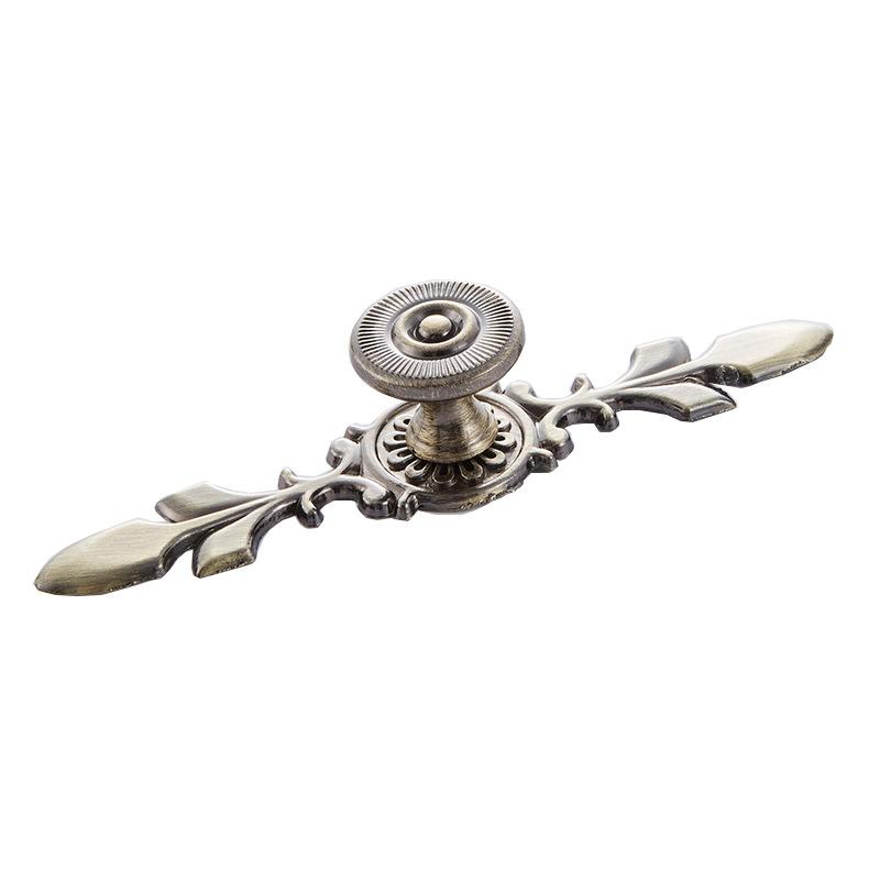 家具 ハンドル 欧風 アンティーク レトロ 葉型 キッチン用品 セット 亜鉛合金 電気メッキ加工 ドア ウ..