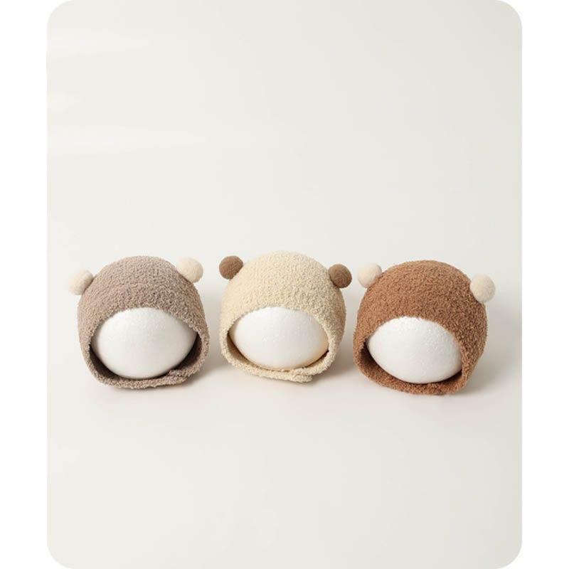 ベビー帽子 男の子 女の子 秋冬 耳あて 保暖帽 珊瑚絨 ポリエステル かわいい ポンポン 新生児 幼児用 ..