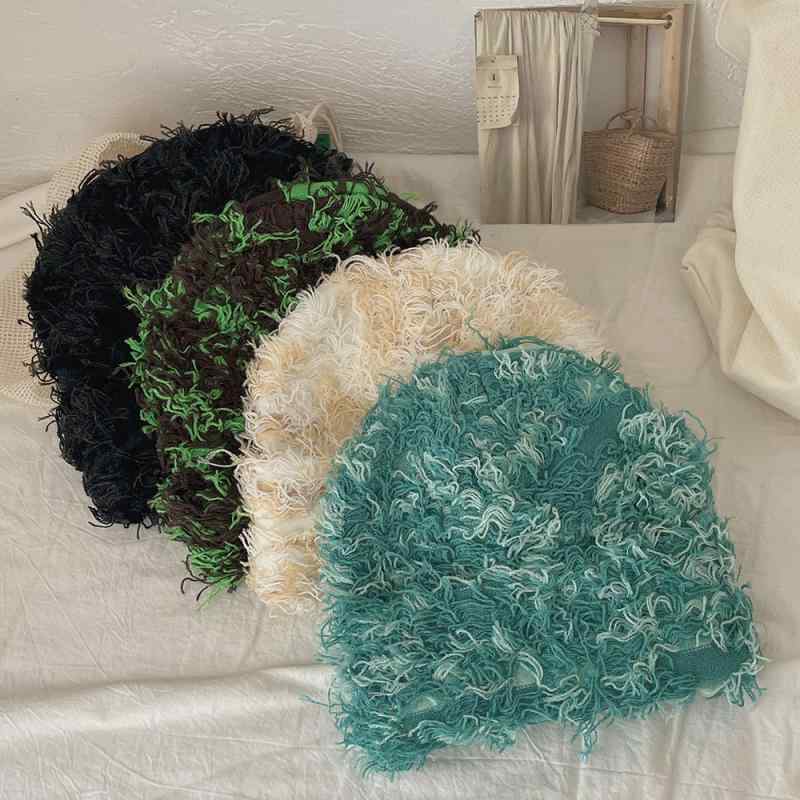 ニット帽 子供 男の子 女の子 親子 韓国 グラデーション 秋冬 暖か 通気 風防ぎ 日よけ 黒 緑 カーキ ..