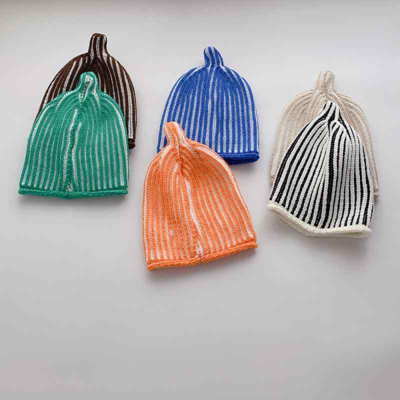ベビー ニット帽 男の子 女の子 ストライプ柄 おしゃぶり付き かわいい ファッション 保暖 冬 アウトド..