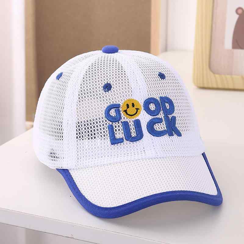 男の子 女の子 ベースボールキャップ 韓国 かわいい 春夏 通気 メッシュ 日焼け防止 UVカット 広いつば..