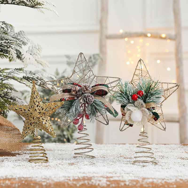 ・素材: 鉄芸・技法: 粉体塗装・カテゴリ: クリスマスツリー飾り・: 金色樹頂星(A款)/51g、金色樹頂星(B款)/46g、金色樹頂星(C款)/64.5g、金色樹頂星(D款)/35g、金色樹頂星(E款)/64g、金色樹頂星(F款)/65g・適用節日: クリスマス