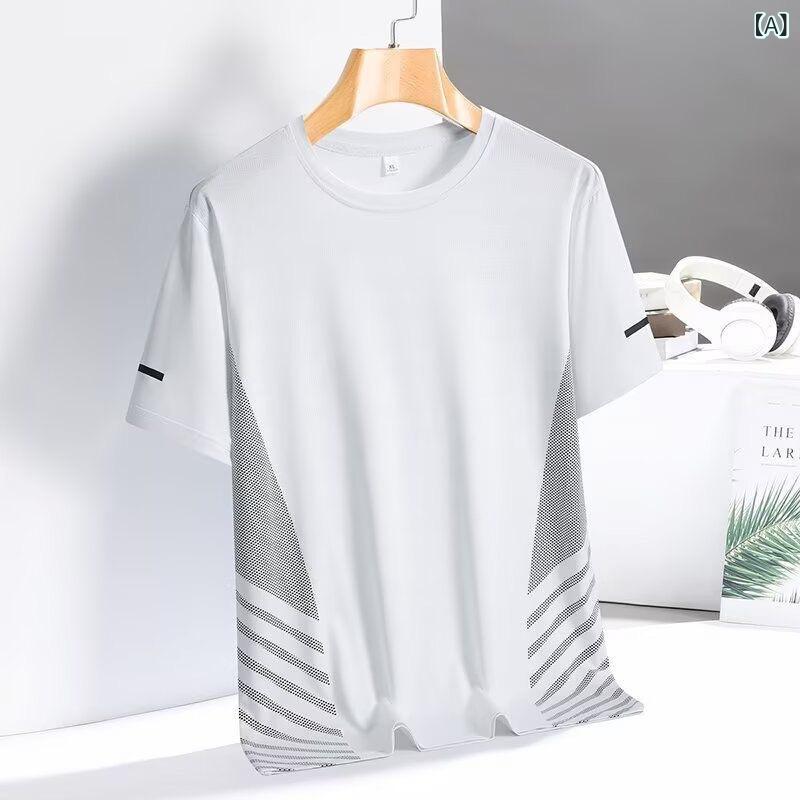 Tシャツ メンズ レディース 夏 半袖 薄手 ゆったり 接触冷感 クルーネック 速乾 通気性 吸湿速乾 カジ..