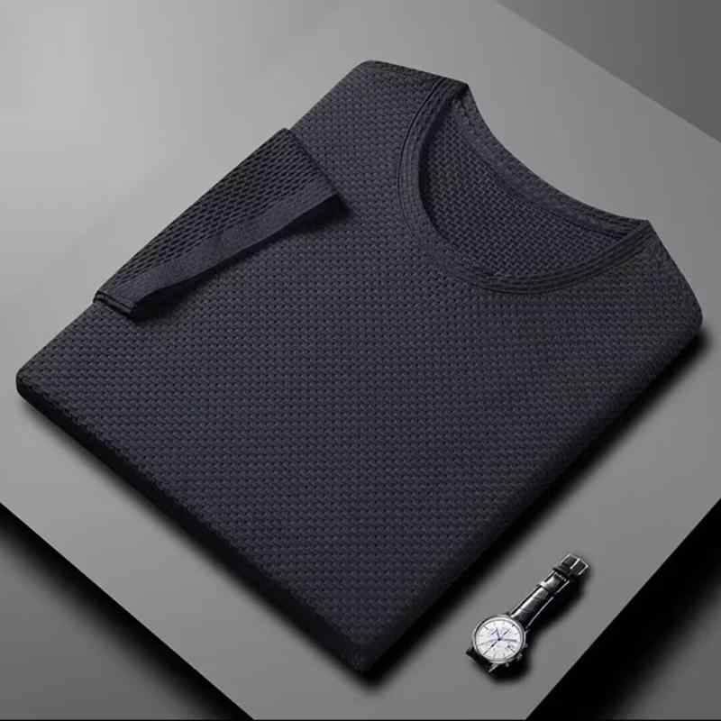 Tシャツ メンズ 夏 半袖 丸首 接触冷感 メッシュ 速乾 薄手 通気性 冷感 修身 カジュアル トップス 黒 ..