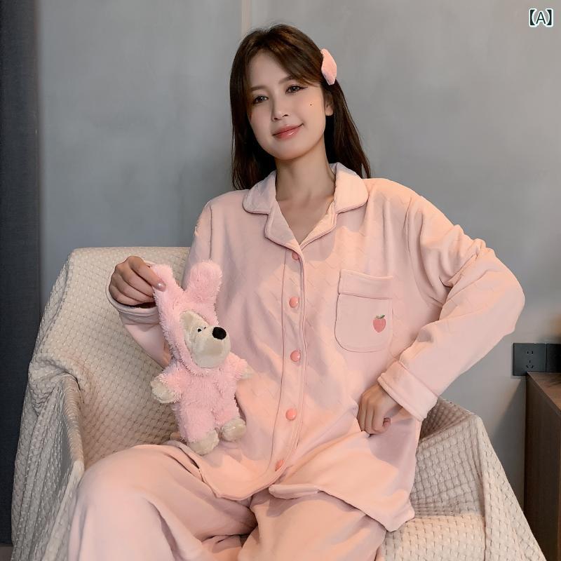 パジャマ レディース メンズ 秋冬 保暖 ルームウェア セット シンプル 高級感 薄手 海島フランネル 長袖 ロングパンツ 快適 アウトドア 厚手 カジュアル