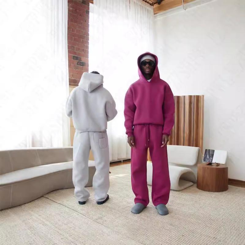 メンズ パーカー フード付き ルーズ 長袖 クルーネック ポリエステル ソリッドカラー ヒップホップ ストリート カジュアル 日常 青年向け 秋 グレー 黒 緑 シンプル ファッション トップス スウェット