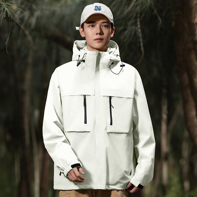 防風ジャケット メンズ レディース 秋冬 アウトドア 3-in-1 フリース 厚手 ワーク セット 登山 ハイキ..