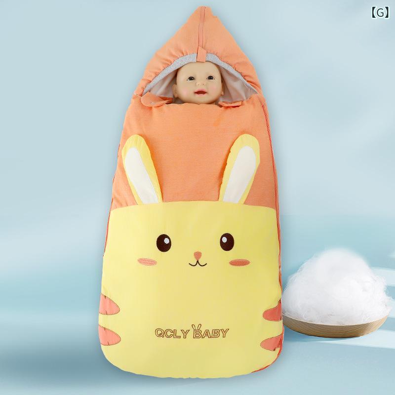ベビースリーパー 赤ちゃん 男の子 女の子 防驚跳脱 防踢被 抱っこ被り おくるみ 綿 保温 オールシーズ..
