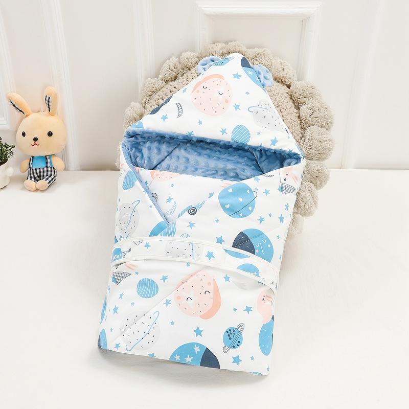 ベビー 抱き毛布 男の子 女の子 新生児 安らぎ毛布 モロー反射 防止 秋冬 厚手 綿 産科 二用 動物柄 カ..