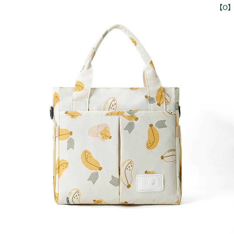 ママバッグ プリント柄 大容量 防水 オックスフォード布 ショルダー 斜めがけ 保温機能 母子 家庭収納 ..